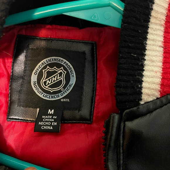 Detroit Red Wings NHL leather bomber jacket Giii - Picture 5 of 11